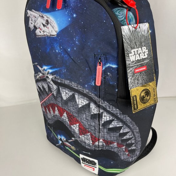 New Sprayground Star Wars Death Shark DLXV Backpack - Picture 2 of 11